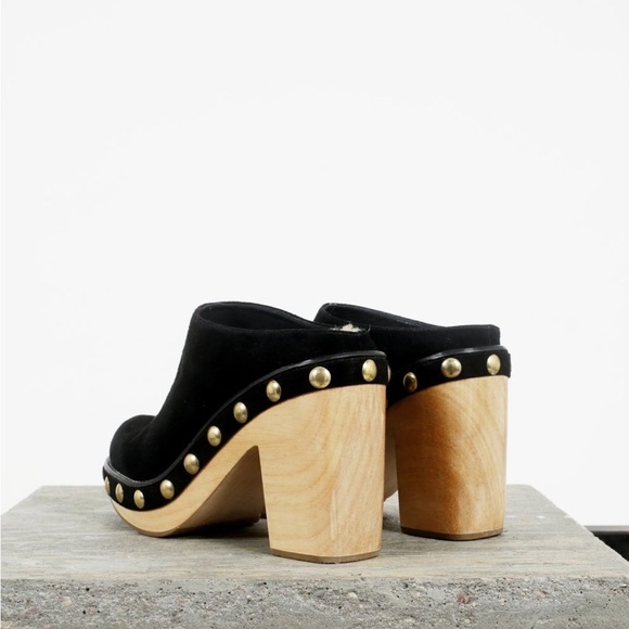 Rachel Comey Black Suede Clogs - Picture 2 of 4